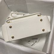 Chanel Mini Flap Bag Gold-Tone White Metal - A93749 - 19x7x14cm - 5