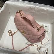 Chanel Mini Flap Bag Gold-Tone Metal Pink - A93749 - 19x7x14cm - 6