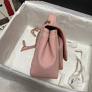 Chanel Mini Flap Bag Gold-Tone Metal Pink - A93749 - 19x7x14cm - 5