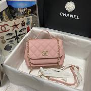 Chanel Mini Flap Bag Gold-Tone Metal Pink - A93749 - 19x7x14cm - 4