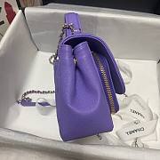 Chanel Mini Flap Bag Gold-Tone Metal Purple- A93749 - 19x7x14cm - 5