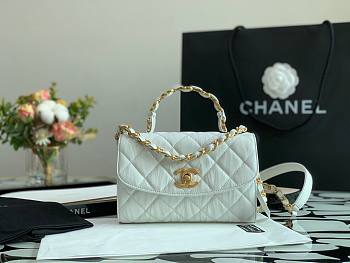 Chanel Small CC Wrapped Handle Bag- AS2478 - 22.5x15x9cm