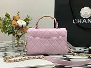 Chanel Small CC Wrapped Handle Bag Pink- AS2478 - 22.5x15x9cm - 4