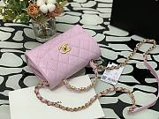 Chanel Small CC Wrapped Handle Bag Pink- AS2478 - 22.5x15x9cm - 6