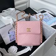 Chanel Small Hobo Gold-Tone Metal Pink - AS2542 - 23x25.5x8cm - 1