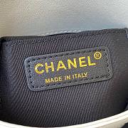 Chanel Small Hobo Gold-Tone Metal White - AS2542 - 23x25.5x8cm - 2