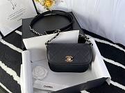 Chanel Mini Round Messenger Bag Black - AS2465 - 17cm - 1