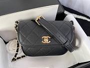 Chanel Mini Round Messenger Bag Black - AS2465 - 17cm - 4