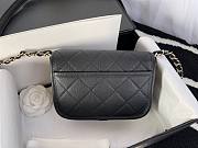 Chanel Mini Round Messenger Bag Black - AS2465 - 17cm - 3