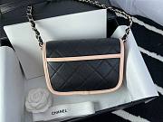 Chanel Mini Round Messenger Bag Black/Pink - AS2465 - 17cm - 2