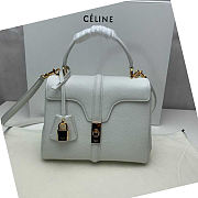 Celine 16 Small White Bag - 23x19x10.5cm - 1