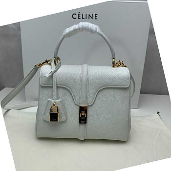 Celine 16 Small White Bag - 23x19x10.5cm