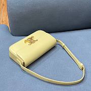 Celine Triomphe Yellow In Shiny Calfskin - 20×10×4cm - 2