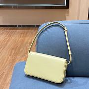 Celine Triomphe Yellow In Shiny Calfskin - 20×10×4cm - 3