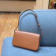 Celine Triomphe Shoulder Bag In Natural Calfskin Tan - 20×10×4cm - 2