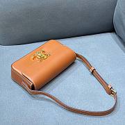 Celine Triomphe Shoulder Bag In Natural Calfskin Tan - 20×10×4cm - 4