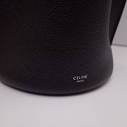 Celine Big Bag Nano Bucket In Supple Grained Calfskin Black- 21x15x15cm  - 6