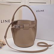 Celine Nano Bucket Bag In Supple Grained Calfskin Beige- 21x15x15cm  - 1