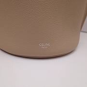 Celine Nano Bucket Bag In Supple Grained Calfskin Beige- 21x15x15cm  - 3