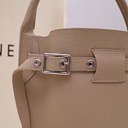 Celine Nano Bucket Bag In Supple Grained Calfskin Beige- 21x15x15cm  - 6