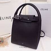 Celine Supple Grained Calfskin Small Big Bag Anthracite Black - 24x26x22cm - 4