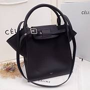 Celine Supple Grained Calfskin Small Big Bag Anthracite Black - 24x26x22cm - 5