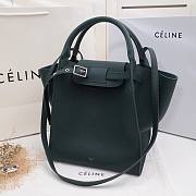 Celine Supple Grained Calfskin Small Big Bag Anthracite Green - 24x26x22cm - 1