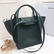 Celine Supple Grained Calfskin Small Big Bag Anthracite Green - 24x26x22cm - 2