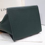 Celine Supple Grained Calfskin Small Big Bag Anthracite Green - 24x26x22cm - 5