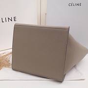 Celine Supple Grained Calfskin Small Big Bag Anthracite Beige - 24x26x22cm - 2