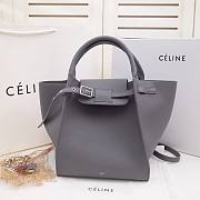 Celine Supple Grained Calfskin Small Big Bag Anthracite Grey - 24x26x22cm - 1