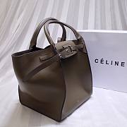 Celine Supple Calfskin Small Big Bag Anthracite Brown - 24x26x22cm - 3