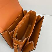 Medium Triomphe Bag In Triomphe Textile And Calfskin - 22x16x7cm - 4