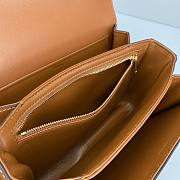 Medium Triomphe Bag In Triomphe Textile And Calfskin - 22x16x7cm - 5