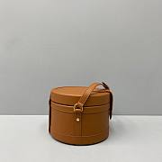 Celine Medium Tambour Bag In Smooth Calfskin Tan - 17x12x17cm - 6