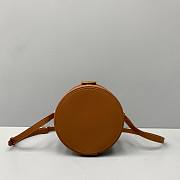 Celine Medium Tambour Bag In Smooth Calfskin Tan - 17x12x17cm - 5