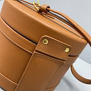 Celine Medium Tambour Bag In Smooth Calfskin Tan - 17x12x17cm - 3