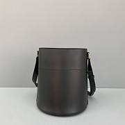 Celine Bucket Maillon Triomphe In Natural Calfskin Black - 25x29x22cm - 5