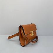 Celine Strap Bag Triomphe In Natural Calfskin Tan - 21x15x4.5cm - 3