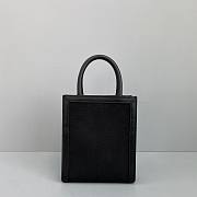 Celine Mini Vertical Cabas Celine Print Black - 20x17x6cm - 3