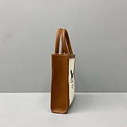 Celine Mini Vertical Cabas With Sulky Print Tan- 20x17x6cm - 4