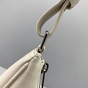 Celine Ava Bag In Smooth Calfskin With Celine Print White - 25x14x7cm - 3
