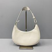 Celine Ava Bag In Smooth Calfskin With Celine Print White - 25x14x7cm - 5