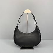 Celine Ava Bag In Smooth Calfskin With Celine Print Black - 25x14x7cm - 3