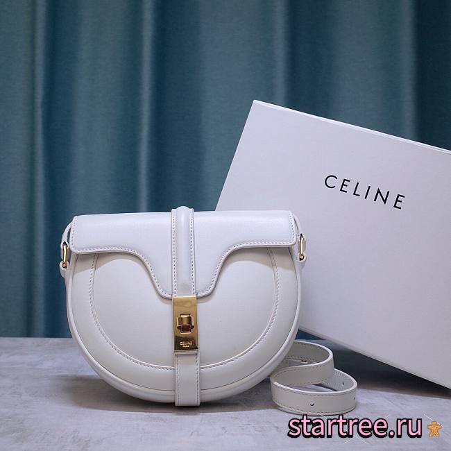 Celine Small Besace 16 White Bag - 19x17x6cm  - 1