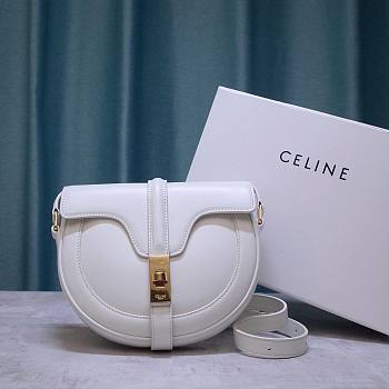 Celine Small Besace 16 White Bag - 19x17x6cm 