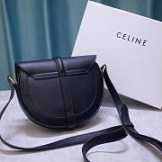 Celine Small Besace 16 In Satinated Calfskin Black - 19x16x4cm - 5