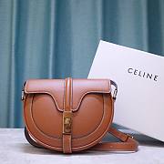 Celine Small Besace 16 In Natural Calfskin Tan - 19x16x4cm - 1
