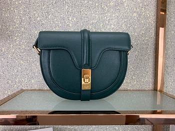 Celine Small Besace 16 Bag In Satinated Calfskin Amazone - 19x17x6 cm