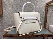 Celine Nano Belt Bag In Grained Calfskin White - 20x20x10cm - 5